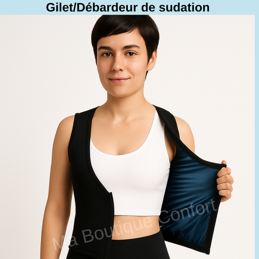 Femme portant le gilet