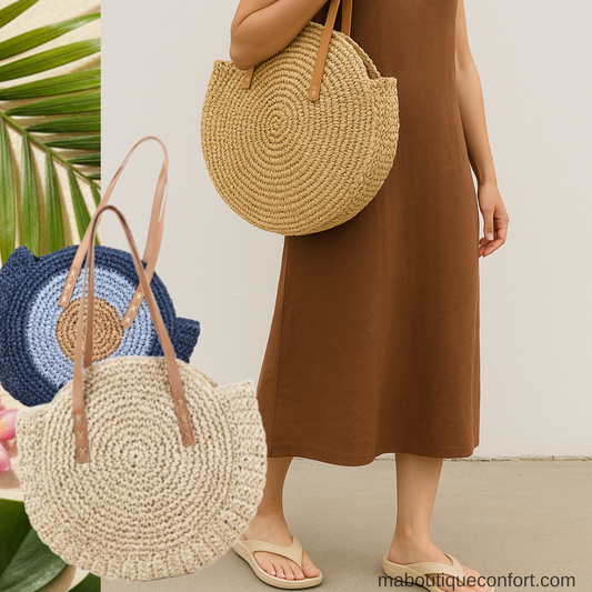 Femme  portant le sac 