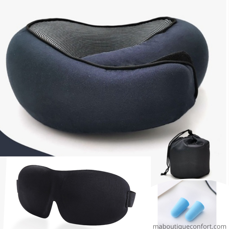 Oreiller de voyage ergonomique en mousse mémoire – Confort Cervical