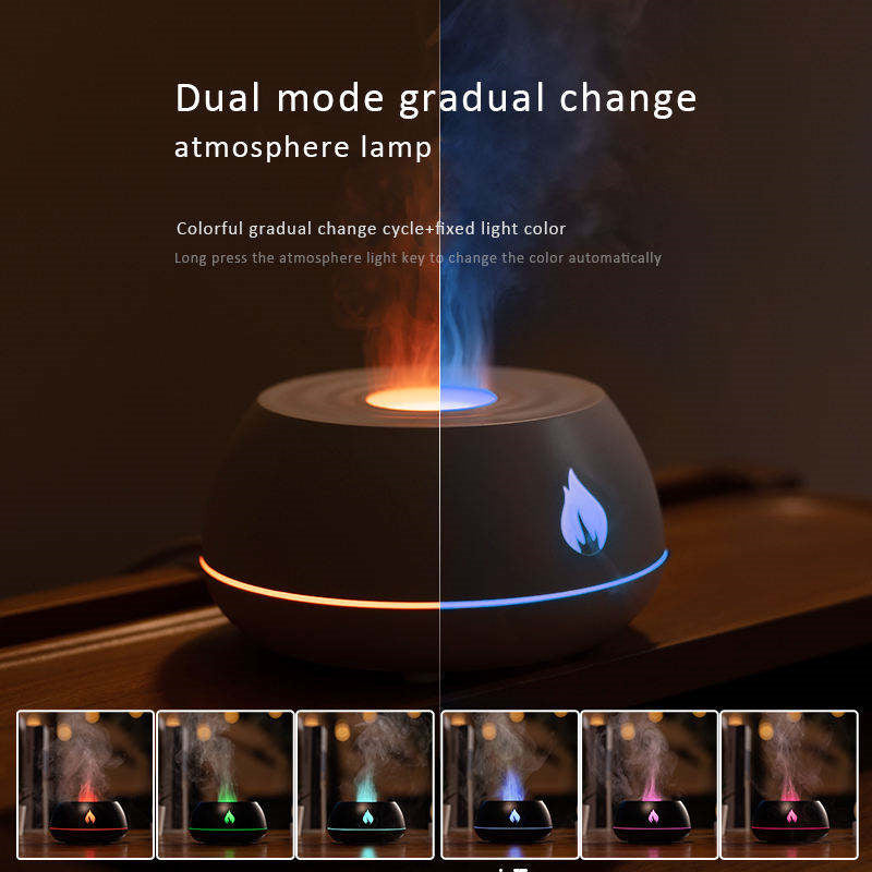 Diffuseur avec LED multicolore offrant un effet lumineux variable.