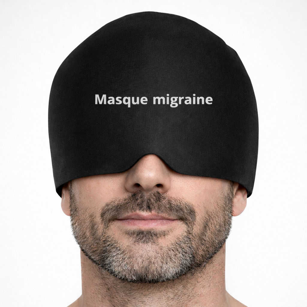 Masque  Anti-Migraine Intégral en Lycra doux - Relaxant Naturel