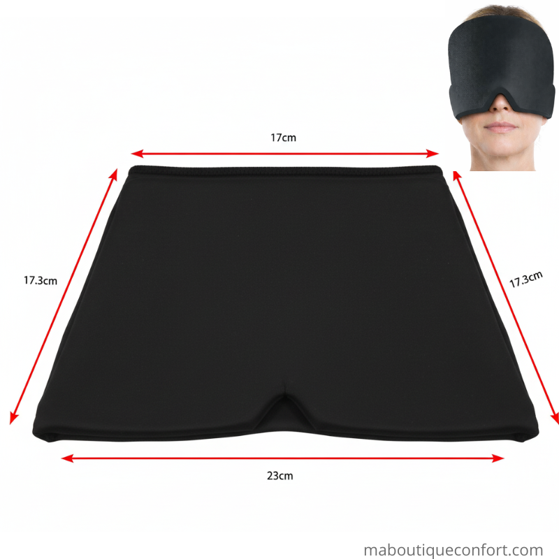 Dimensions du Masque anti migraine