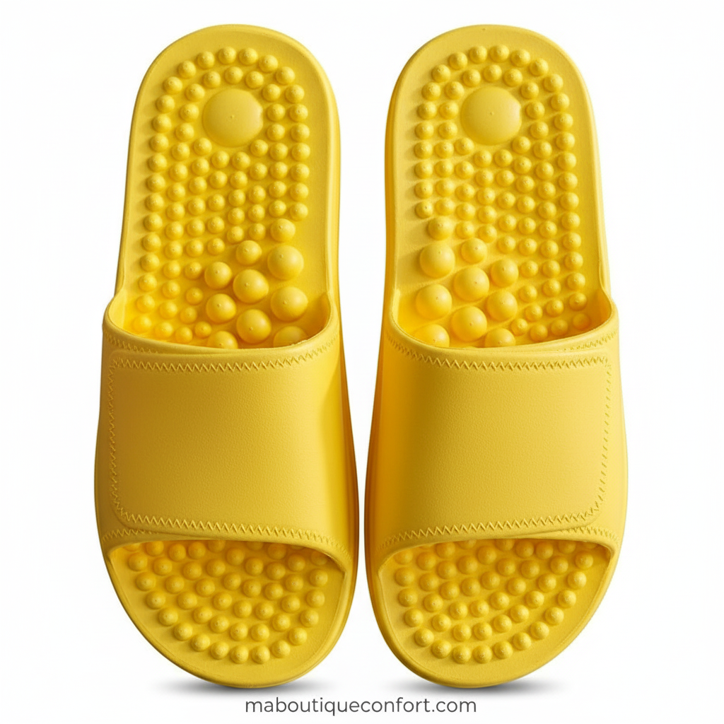 Tongs d'Acupression Antidérapantes Unisexe - Confort et Soin des Pieds