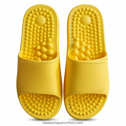 Tongs d'Acupression Antidérapantes Unisexe - Confort et Soin des Pieds