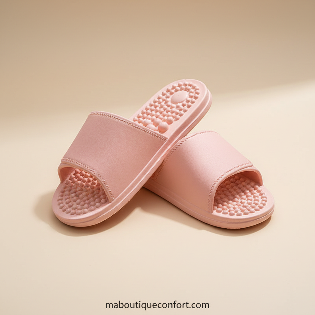 Tongs d'Acupression Antidérapantes Unisexe - Confort et Soin des Pieds