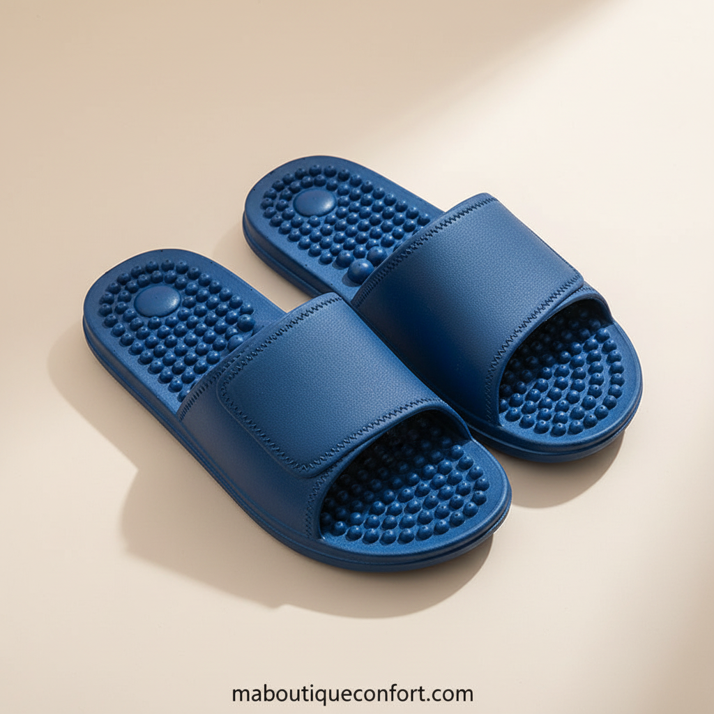 Tongs d'Acupression Antidérapantes Unisexe - Confort et Soin des Pieds