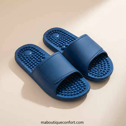 Tongs d'Acupression Antidérapantes Unisexe - Confort et Soin des Pieds