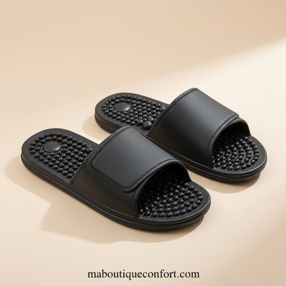 Tongs d'Acupression Antidérapantes Unisexe - Confort et Soin des Pieds