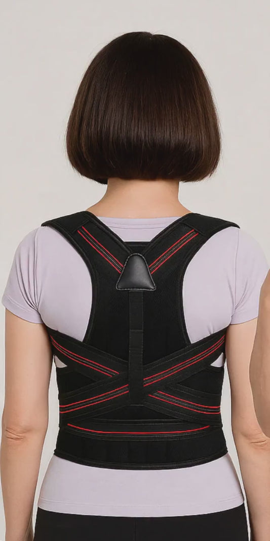  Démo femme avec un correcteur de posture 