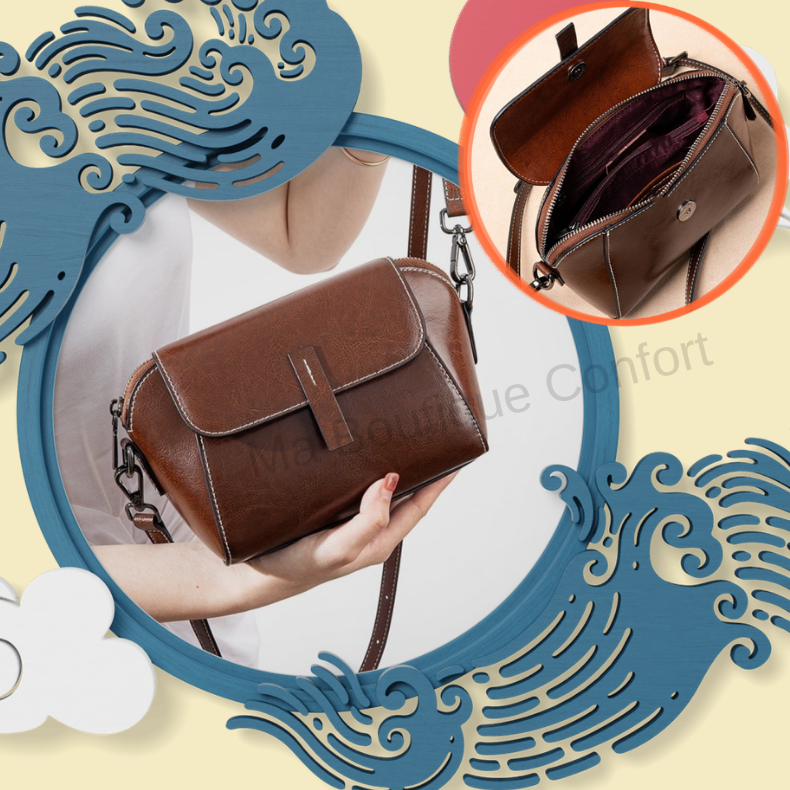 Sac à Main en Cuir Véritable  – Élégant, Tendance et Pratique