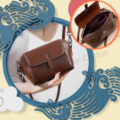 Sac à Main en Cuir Véritable  – Élégant, Tendance et Pratique