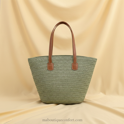 Sac à main Fourre-tout en Paille - Tendance Style Urbain pour Femme
