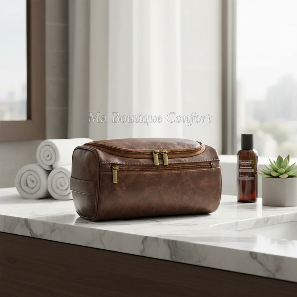 Trousse de toilette pour Homme - Spacieuse & Elégante